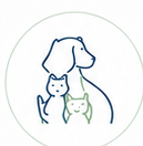 Ilustração de cão, gato e ave